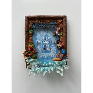 Disney Parks Splash Mountain 3D Resin Photo Frame Br'er Rabbit Fox Bear